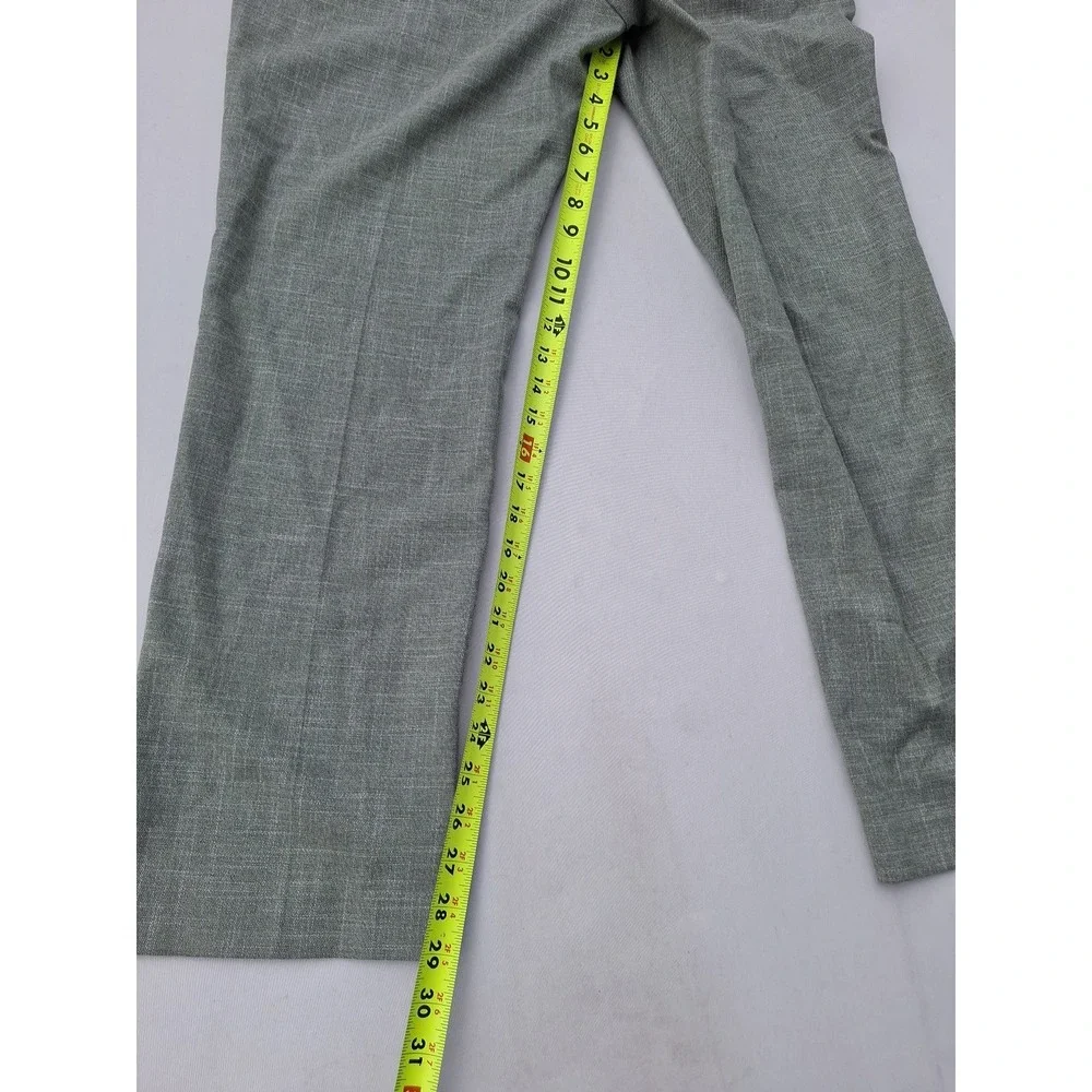 Ralph Lauren Slim Fit Green Gingham Slacks 38x30